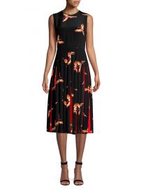 dvf Talita Silk Pleat Dress at Saks Fifth Avenue